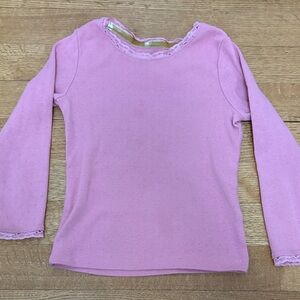 Mini Boden Light Pink Long Sleeve Tee
